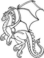 coloriage beau dragon